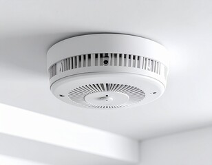 Fire Safety Concept with Smoke Detector on Ceiling