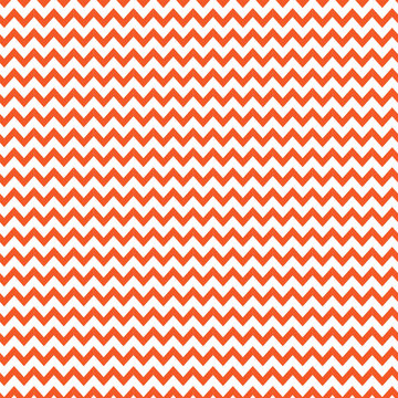 Seamless orange and white chevron pattern. Minimalist zigzag geometric background for wallpaper, textile, and graphic design.