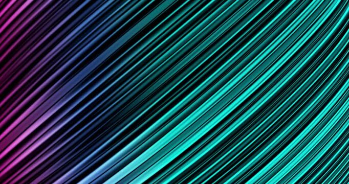 Dynamic multicolored light lines create a sense of elegant luxury