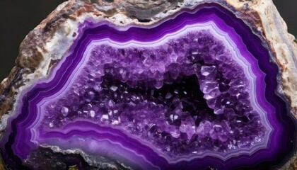 Captivating Amethyst Geode - A Stunning Display of Natural Beauty and Mineral Formation.