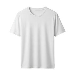 White t shirt on isolated background isolated on transparent background