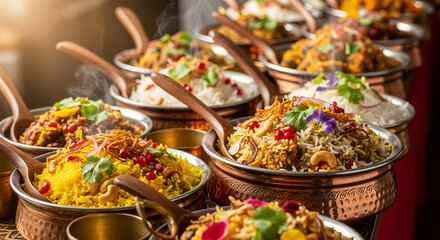 Fototapeta premium Vibrant photo of Ugadi Pachadi, a special dish prepared and shared to celebrate the Telugu and Kannada New Year.