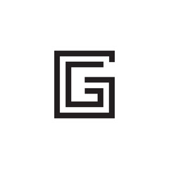 A creative vector logo design with "G" letter .	
