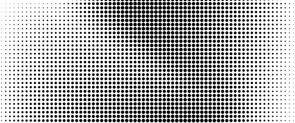 Grunge halftone gradient background. Faded grit noise texture.