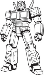 robot cyborg vector illustration