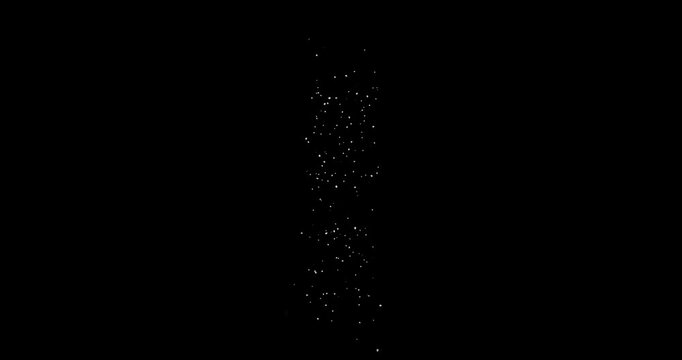 water splash effect on black background