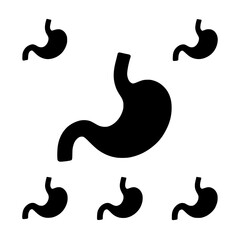 Obraz premium vector illustration of a stomach 