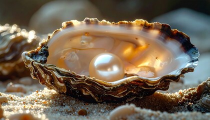 Open Oyster Shell with Lustrous Pearl Showcasing Natural Beauty, Rarity, and Timeless Elegance in Jewelry Inspiration