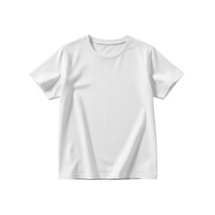 White t-shirt on a clean white background isolated on transparent background