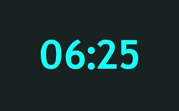 Animated countdown icon shows circular timer shrinking from full to empty over seven minutes, numerals ticking down smoothly, subtle glow pulsing each second visually calmly.
