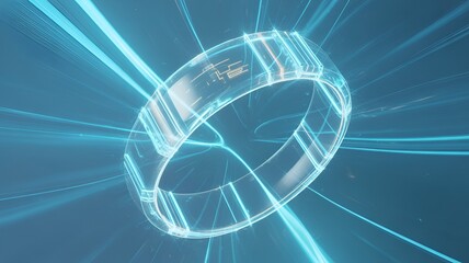 abstract blue background with globe