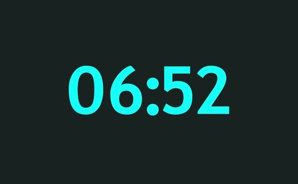 Animated countdown icon shows circular timer shrinking from full to empty over seven minutes thirty seconds, numerals ticking down smoothly, subtle glow pulsing each second.
