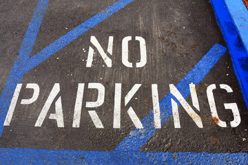 No Parking Disabled Access Ground Marking