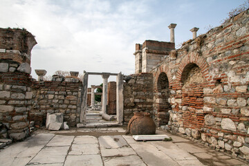 The castle and the tomb of Saint John in Selcuk Ephesus, Turkey
