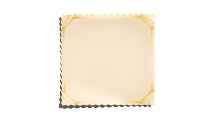 Obraz premium Blank postage stamp isolated on transparent background