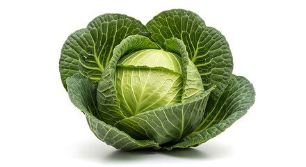 Fototapeta premium Fresh green cabbage vegetable for healthy eating and cooking