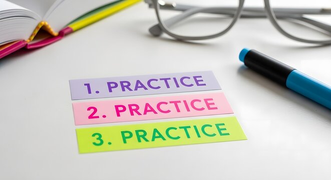 Practice Makes Perfect Sticky Notes