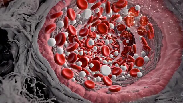 Cinematic Journey Inside Human Bone Marrow Showing Donor Cell Engraftment, Blood Cell Regeneration, and Recovery After Leukemia