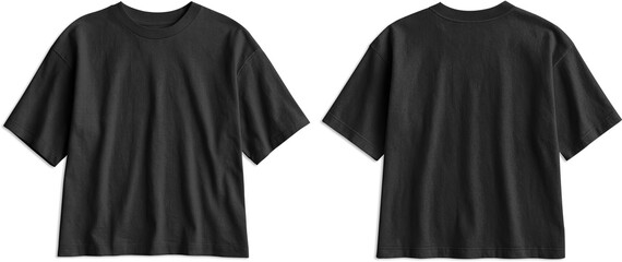 Black Oversized T Shirt Mockup Front Back