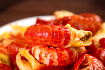 Fresh Cooked Crayfish Tails - Spicy Seafood Instant Recipe