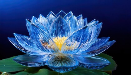 Captivating Blue Lotus Flower - A Symbol of Purity and Enlightenment.