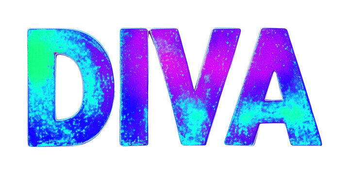PNG Text purple diva holographic.