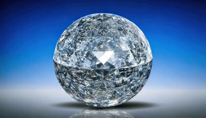 Captivating Crystal Ball - A Mesmerizing Sphere of Light and Reflection.