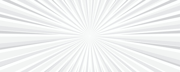 Comic book black and white radial lines background. Manga speed frame. Super hero action. Vector illustration