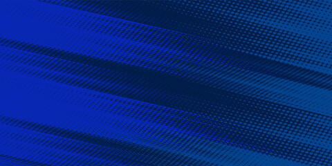 Obraz premium Abstract halftone dots blue color pattern gradient grunge texture background. Dot pop art comic sport style abstract simple art