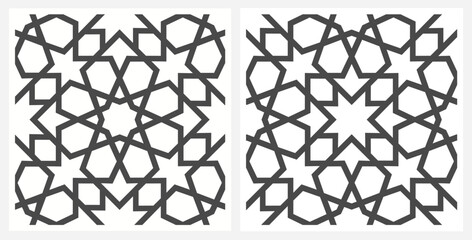 Moroccan Islamic Geometric Seamless Patterns