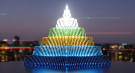 christmas tree at night