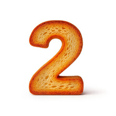 Naklejka premium Bread number two 