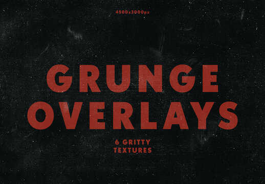 6 Grunge Overlays Gritty Texture