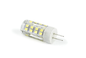 LED lamp on white background.