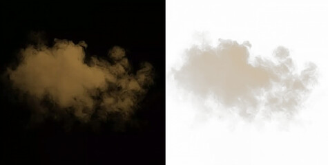 Haze smoke fog steam brown overlay.  © Yana