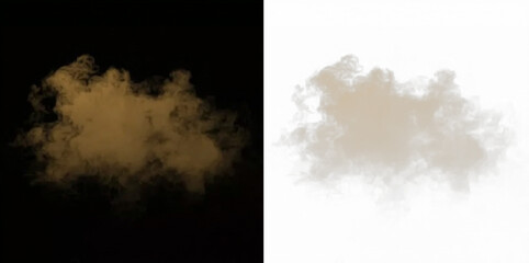 Fog steam smoke haze brown overlay transparent drifting background design.  © Yana