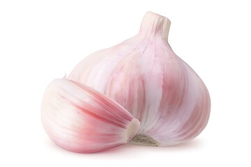 Fresh Garlic Bulb and Clove