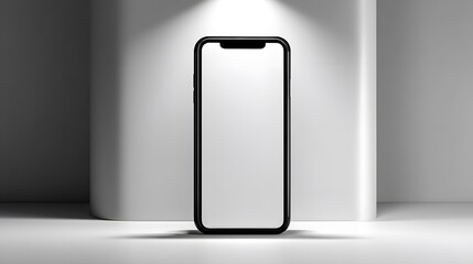 Modern smartphone with blank screen