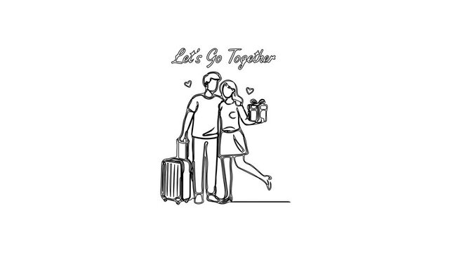 Let&rsquo;s Go Together &ndash; Valentine Line Path Motion