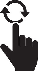 Obraz premium Hand with refresh symbol update