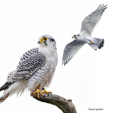 faucon gerfaut, oiseau, animal, faune, bec, aigle, pr&eacute;dateur, rapace, sauvage, chasse, aviaire, chasseur, carnivore, en vol, chouette