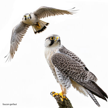 faucon gerfaut, oiseau, animal, faune, bec, aigle, pr&eacute;dateur, rapace, sauvage, chasse, aviaire, chasseur, carnivore, en vol, chouette