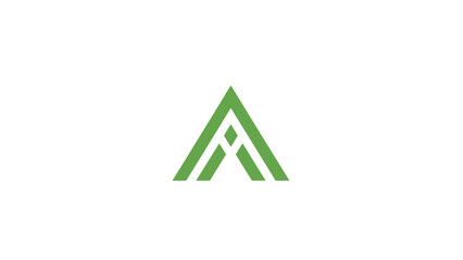Green triangular logo on a white background, featuring three interconnected triangles with a clean and minimalist design. © Nan Langit