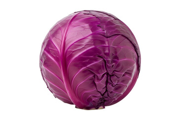 Fototapeta premium Red cabbage isolated on transparent background