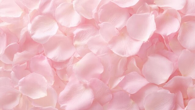 Close-up of soft pink rose petals overlapping, creating a delicate, romantic floral background. Concept Close-up Rose Petals, Soft Pink Florals, Romantic Floral Background, Petal Texture Detail