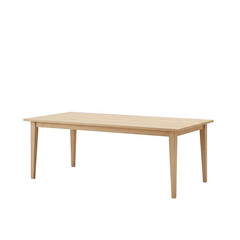 Fototapeta premium Light wooden table isolated on transparent background