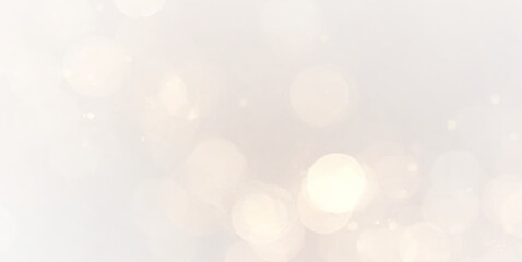 Obraz premium Magical sparkling golden bokeh glitter stardust particles abstract effect. 