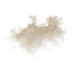 Brown smoke swirling with fog and transparent overlay creating dark mysterious clouds, magical atmosphere, slow motion effect, realistic fantasy illustration and visual design.
