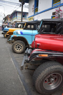 Jeep, Kolumbien, eje cafetero, Kaffee Stadt, 