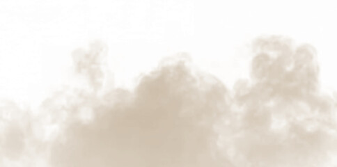 Brown smoke drifting with fog and transparent haze over dark clouds.  © SerMen